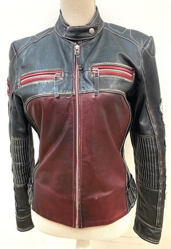 Giacche: MUSTANG | Lederjacke | Luca | Gr. M | Schwarz/Rot – Usato da Wittenbach venduto da Restwert_St-Gallen