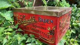 Schnebli Baden bonbons biscuit Blechdose boite ancienne