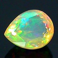 Äthiopischer Opal 0,86 ct IF Oval Natur Unbehandelt Feuer