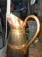 Kupfer Holz Kanne