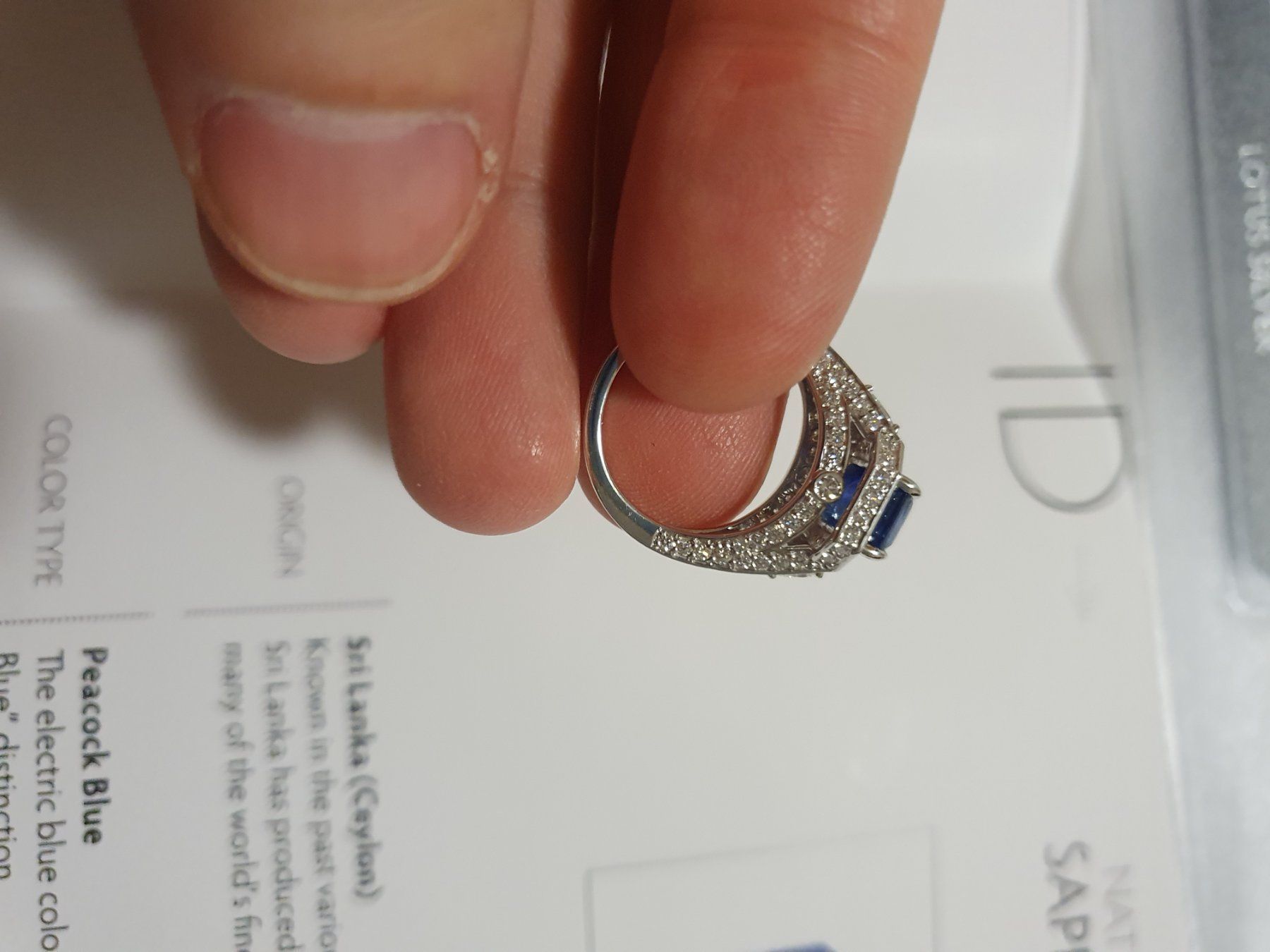 Anelli: Saphirring 2.5 carat mit Diamanten – Nuovo e nell'imballaggio originale da Wallisellen venduto da mou_88kg 3