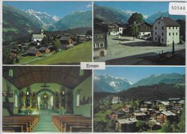 Ernen VS - Kirche, Dorfplatz, Mühlebach