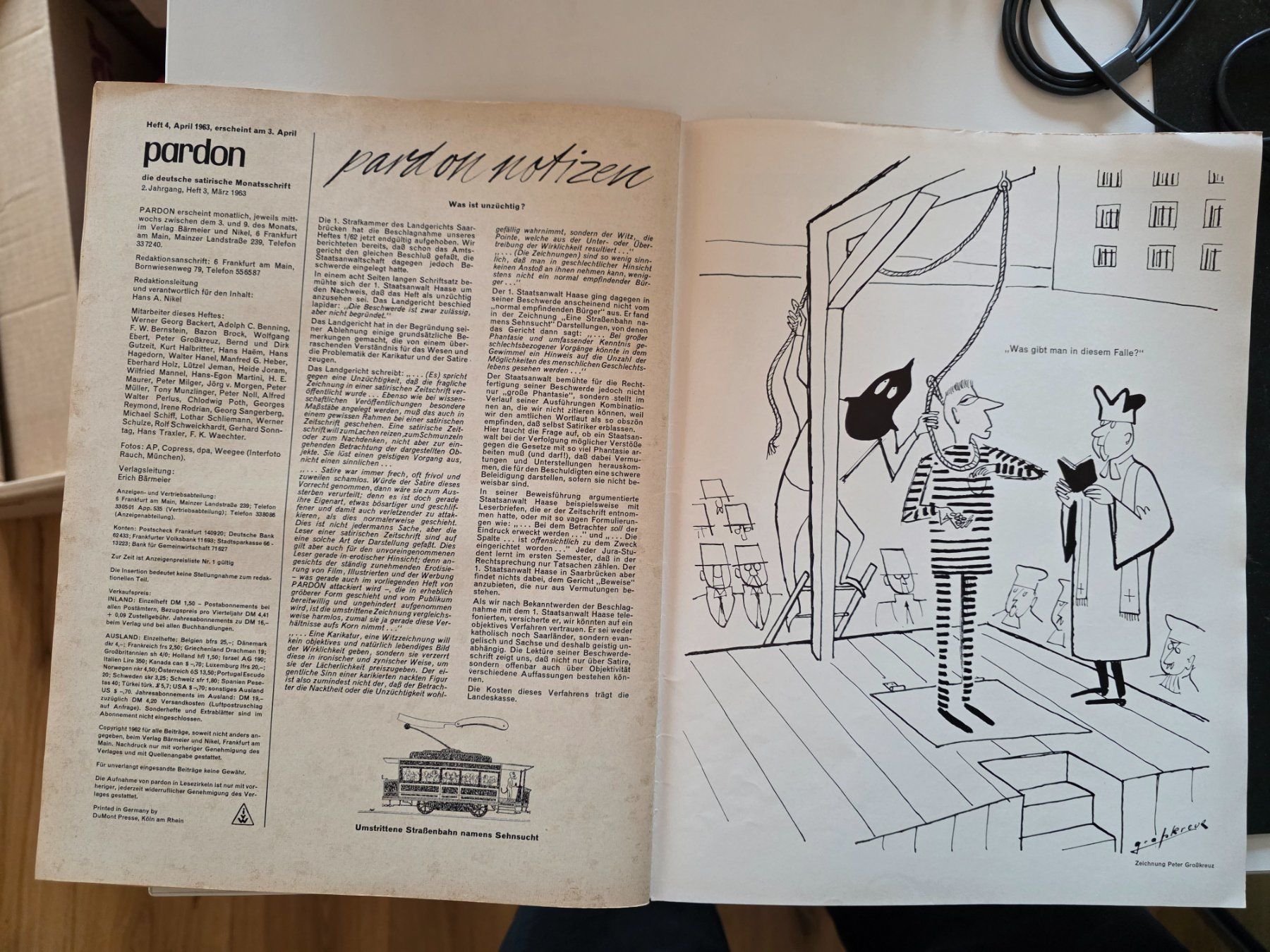 Riviste & Magazine: Kult Satire Comedy Zeitschrift PARDON 3/ 1963 – Usato da Walterswil BE venduto da Lonitti 9