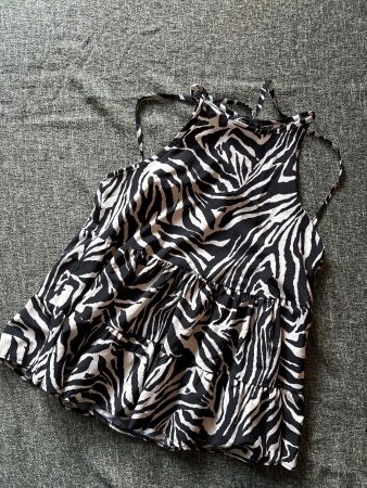 Top estivo a zebra