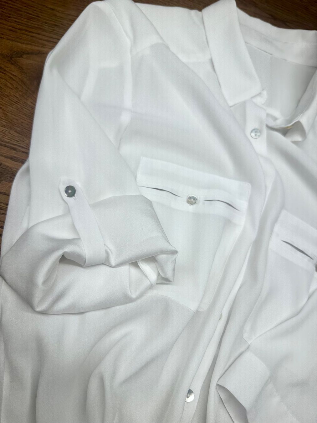 Camicette: TOP *** Gr 40/M Fliessende Bluse weiss – Usato da Rickenbach b. Wil venduto da sunneschii_ 5