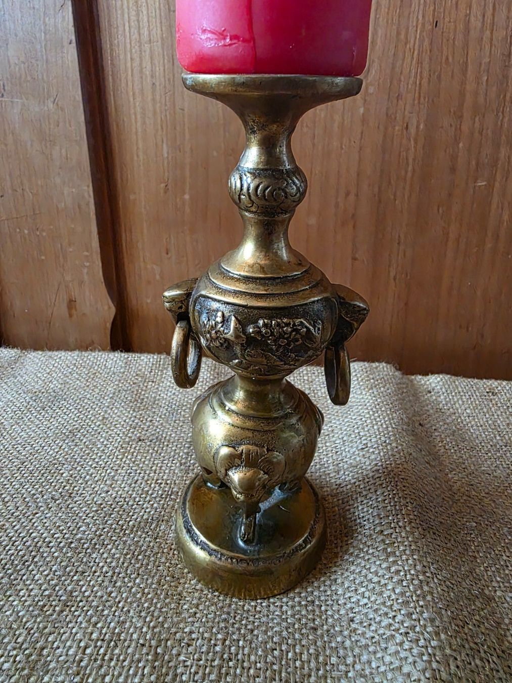 Kerzenständer: antiker wohl Bronze Kerzen Ständer 18 cm – Gebraucht aus Walterswil BE von Lonitti 1