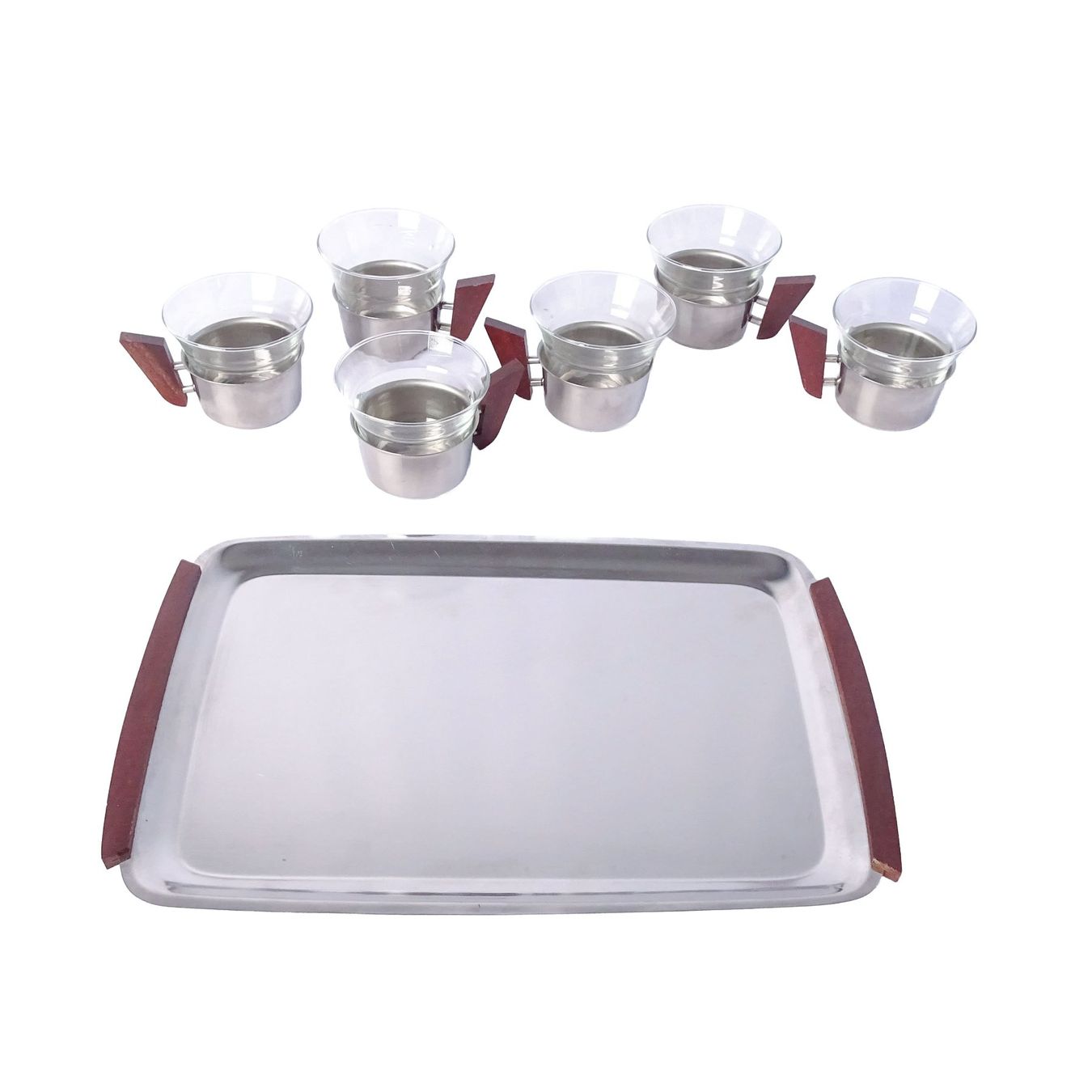 Geschirrsets: Mid Century Kaffee-Set mit Tablett & 6 Tassen – Gebraucht aus Solothurn von hli_n69n 5