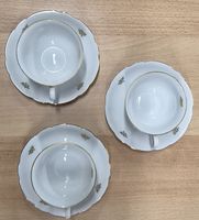 Service à café Seltmann Weiden Inka 3 tasses et soucoupes
