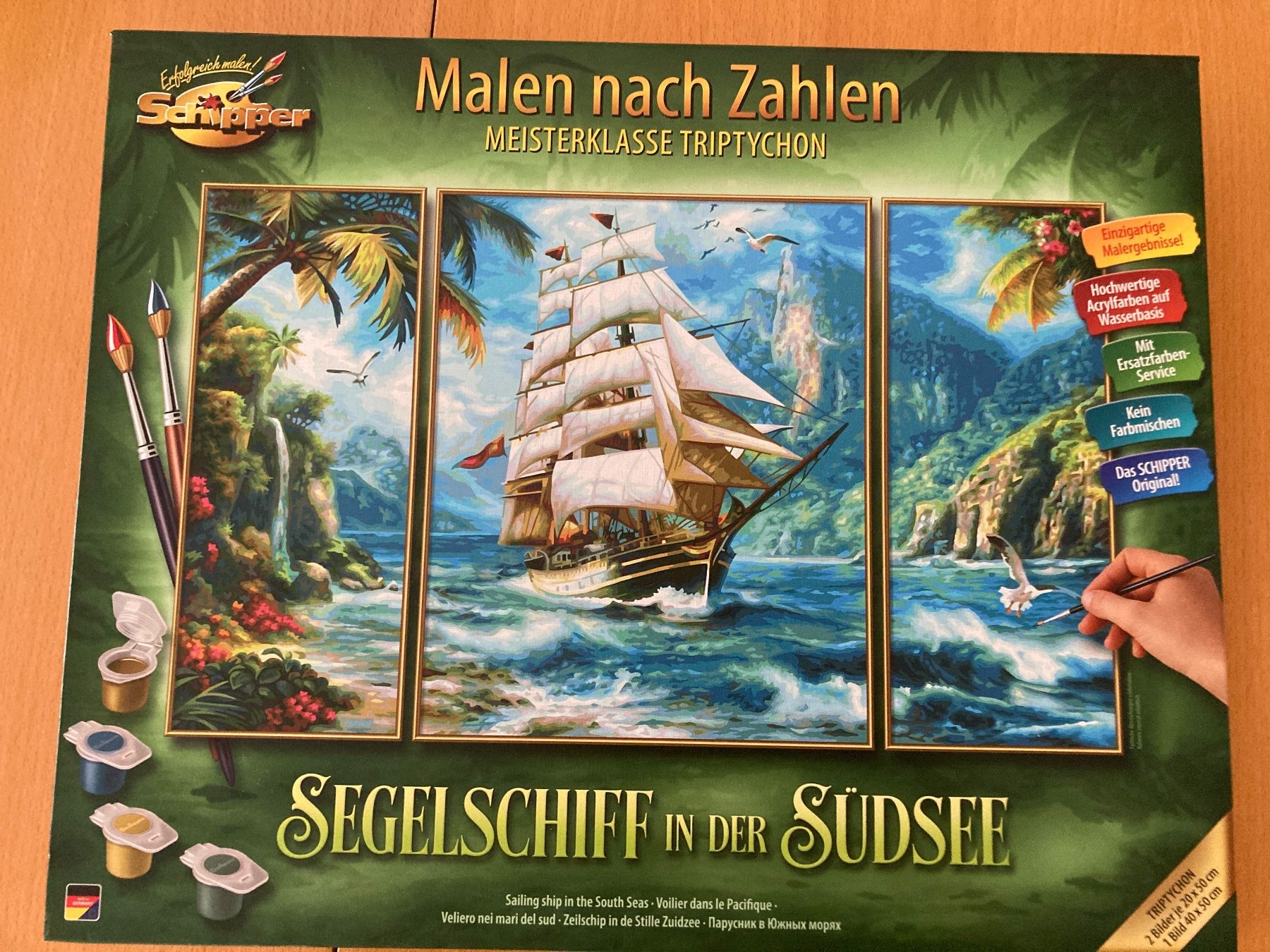 Dipinti: Bild/Gemälde, 3-teilig "Segelschiff in der Südesse" – Nuovo (secondo la descrizione) da Gelterkinden venduto da froggy80 4