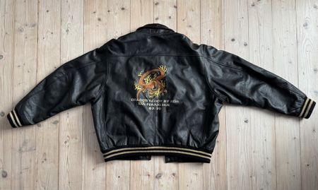RedSkins Dragon Teddy Jacke Schwarz
