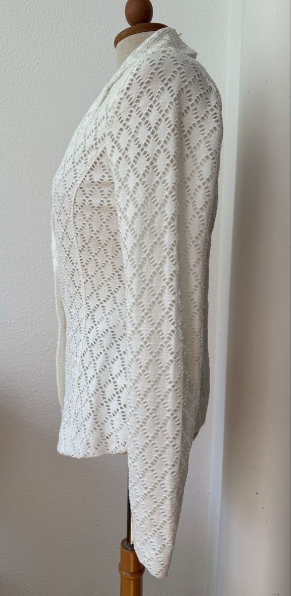 Comma Giacche: Blazer blanc ajouré COMMA, taille 36  – Nuovo (secondo la descrizione) da Morges venduto da sandy069 3