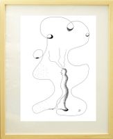 Surreale Zeichnung: Body Inface