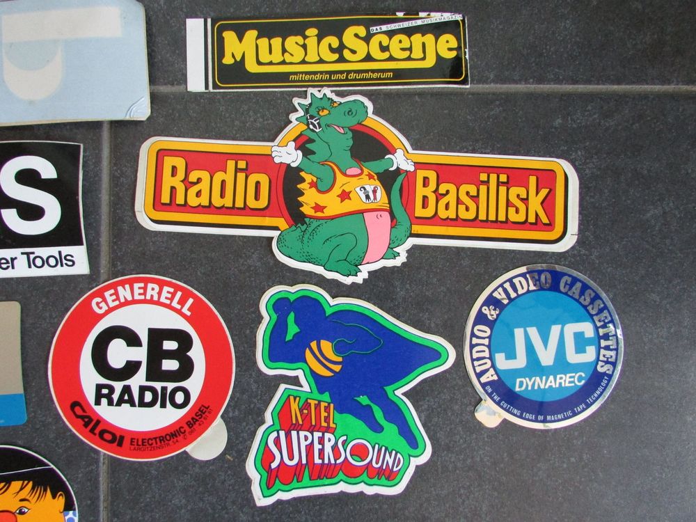 Alte Sticker Aufkleber Set 70er 80er Jahre Werbung (Gebraucht) in ...