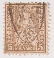 Y40) Sitzende 30 Strahlenstempel Intragna sehe Scan