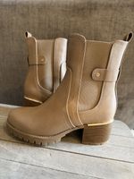 Bottines neuves automne-hiver, couleur sable, taille 39