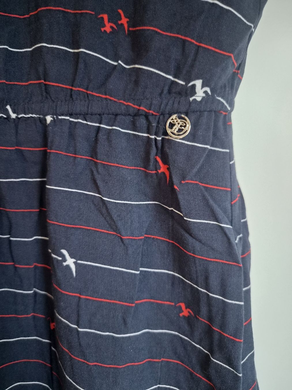 Tom Tailor Vestiti: Tom Tailor Kleid Gr. M, Sommerkleid mit Vogel Muster blau  – Usato da Altishofen venduto da tammy05 1