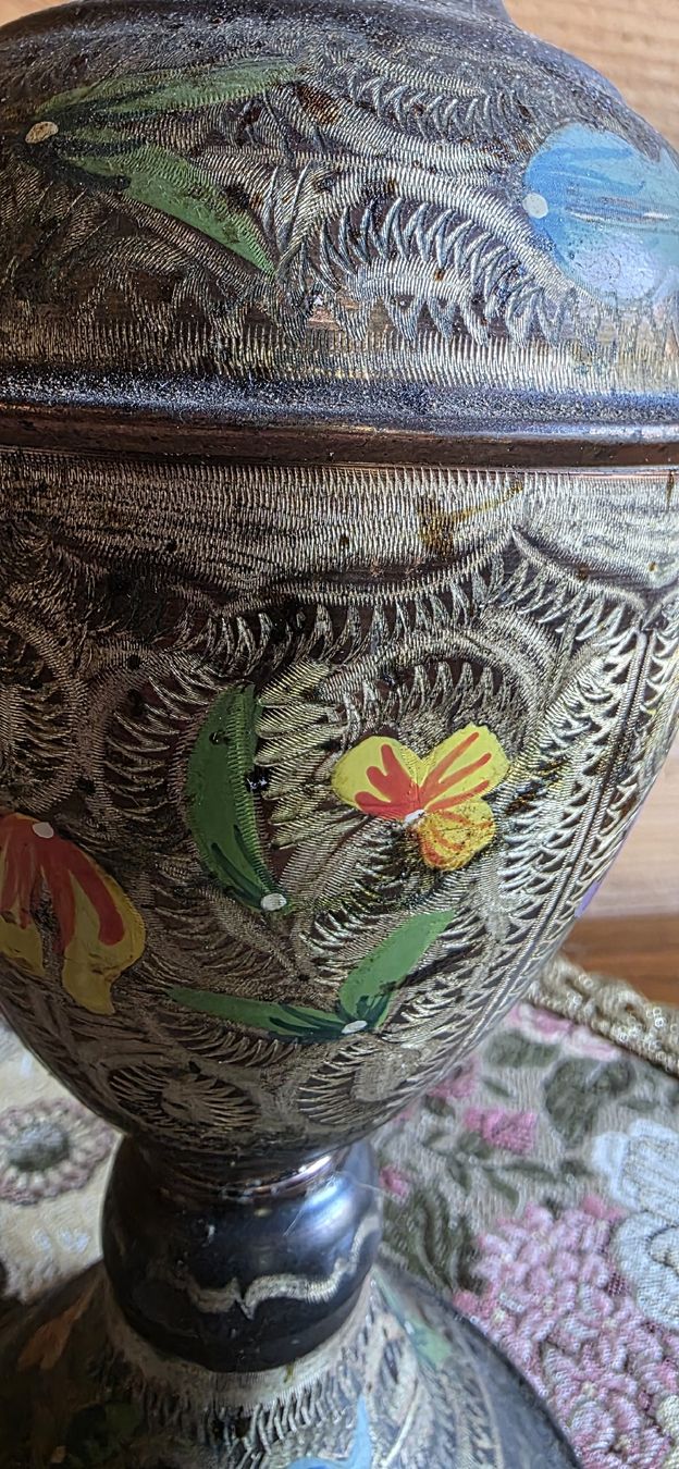 Vasi & Recipienti: Grosse Blumige Kupfer Vase – Usato da Wolfhalden venduto da Nati-Nati 2