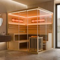 Traditionelle Sauna - Salzsauna PARMA Natur - 200x160x190cm