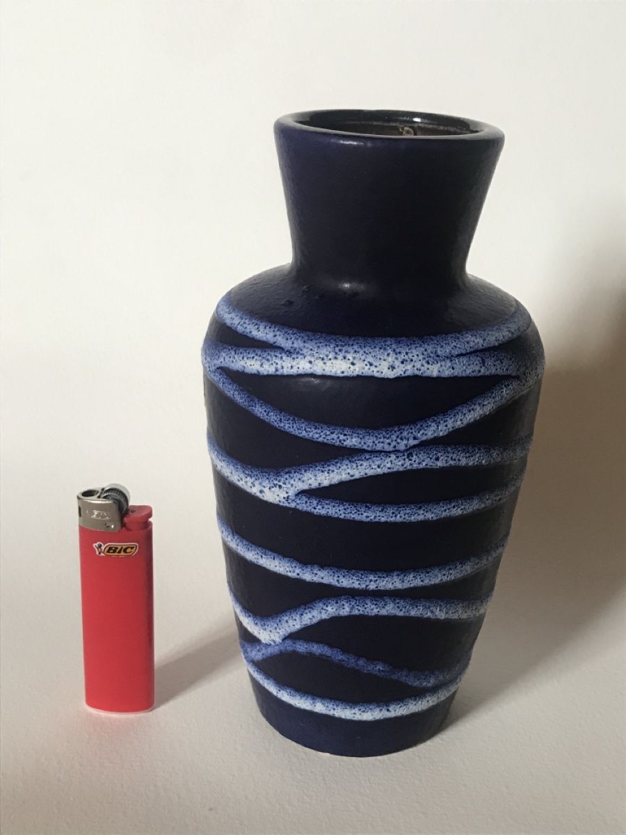 Vasen & Gefässe: Vase Scheurich W.Germany bleu 18cm fat lava – Gebraucht aus Winterthur von SilverFR 7