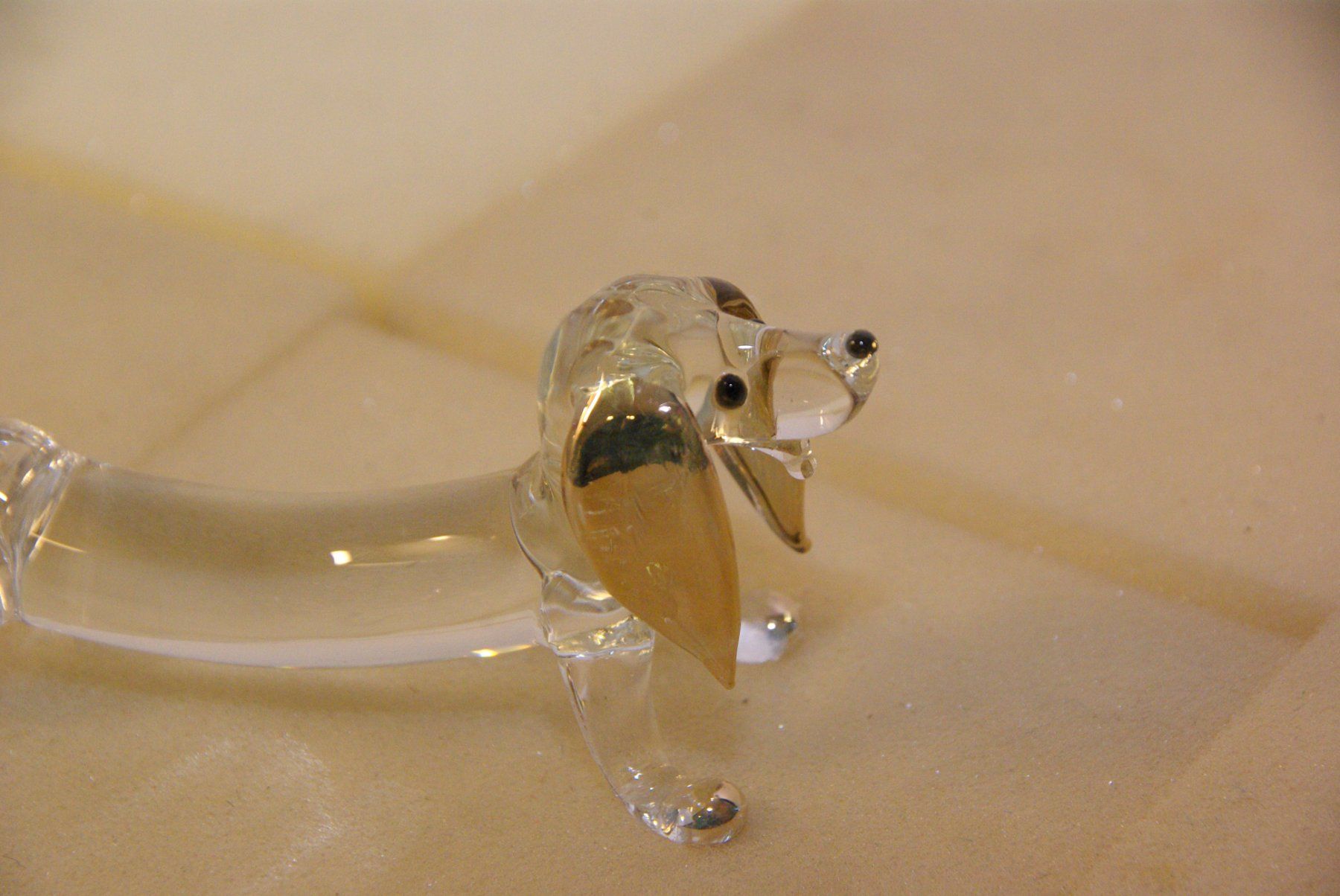 Statuette: Glas Dackel - Länge: ca. 14cm – Usato da Herisau venduto da Cevianer1844 4