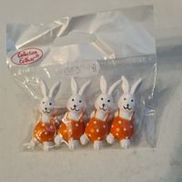 4 Hasen Osterdeko, neu in OVP, Hasenfiguren, Ostern Deko