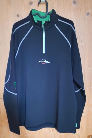 Maya Maya Sphere Herren Zip-Pulli, schwarz-grün, Grösse XL