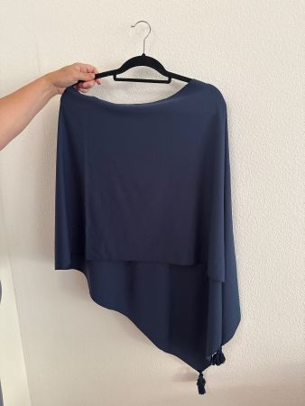 Poncho in blau von 2hearts- Neu