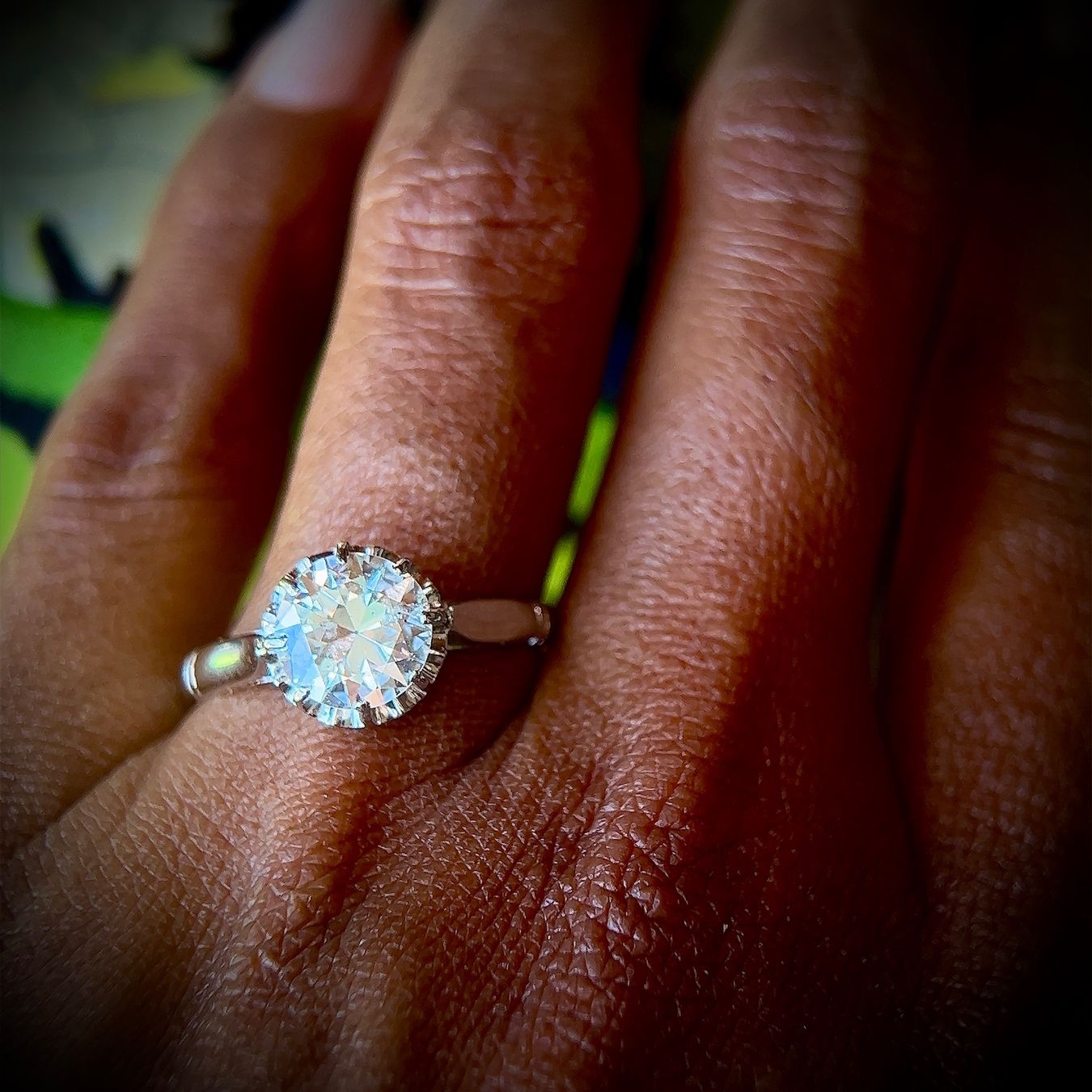 Anelli: Antik Art Deco 1.55ct. G/Si3  Diamant Ring – Usato da Embrach venduto da estzeh1 2