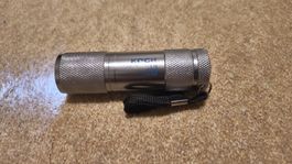 9 LED Aluminium Silver Torch Light