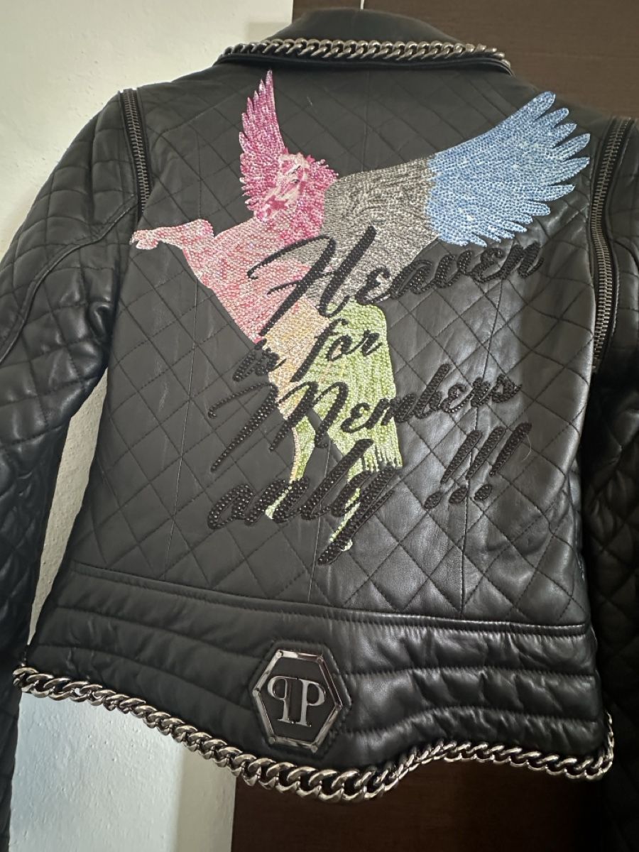 Philipp Plein Giacche: Philipp Plein Lederjacke Damen Grösse M – Usato da Jonen venduto da dibbern 6