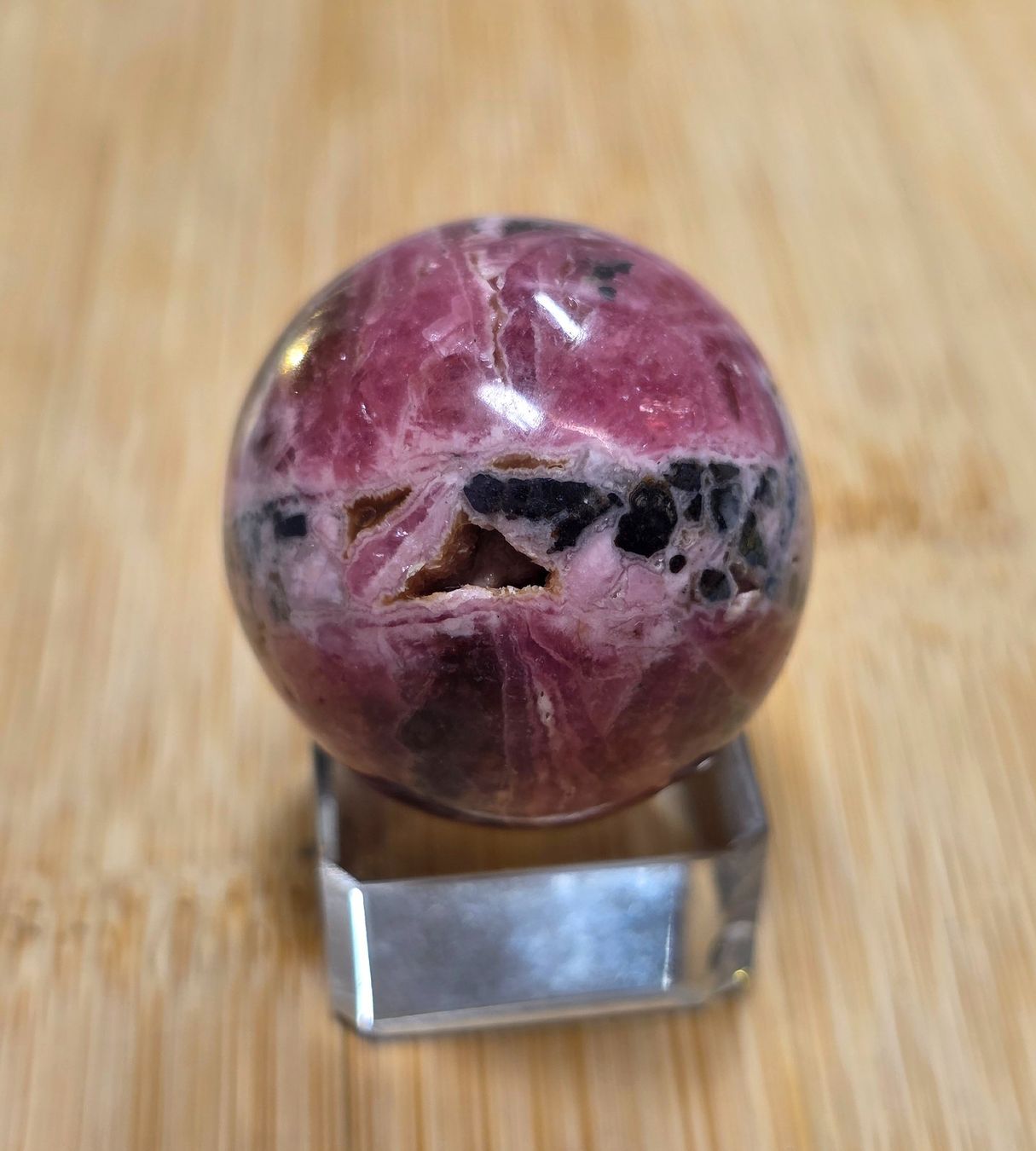 Mineralien & Heilsteine: Rhodochrosit Kugel C 32mm 57.7g – Neu und originalverpackt aus Matzingen von Shay_Crystalz 2