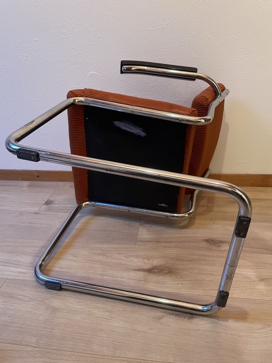 Sessel: Vintage Armchair Freischwinger Designer Möbel – Gebraucht aus Zürich von Rollladen 7