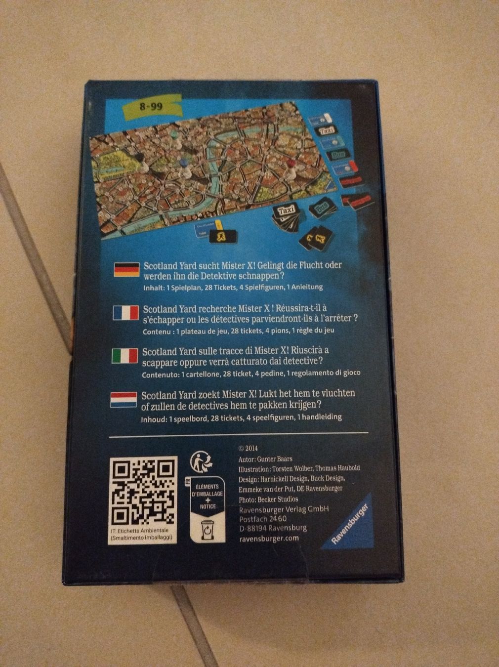Ravensburger Giochi: Scotland Yard Minispiel – Nuovo e nell'imballaggio originale da Zürich venduto da Gisi10 1