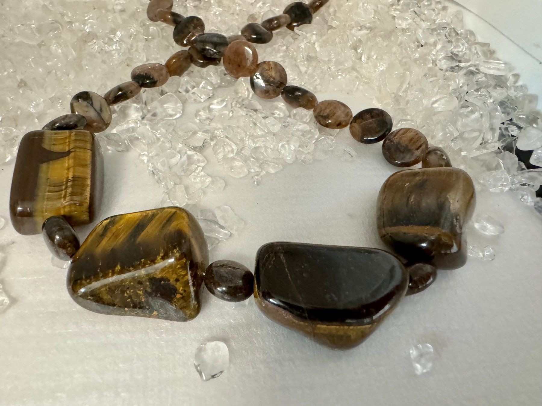 Catenine: Halskette Tigerauge, Granat. – Nuovo (secondo la descrizione) da Biberist venduto da tl-schmuck 3