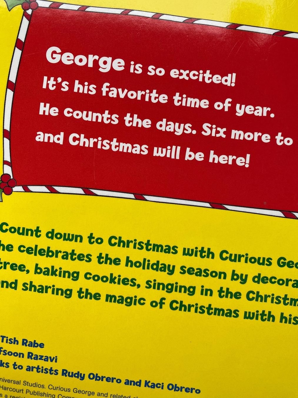 Libri: 9780547238630 Curious George Christmas Countdown – Usato da Gerlikon venduto da jabadabadu 6