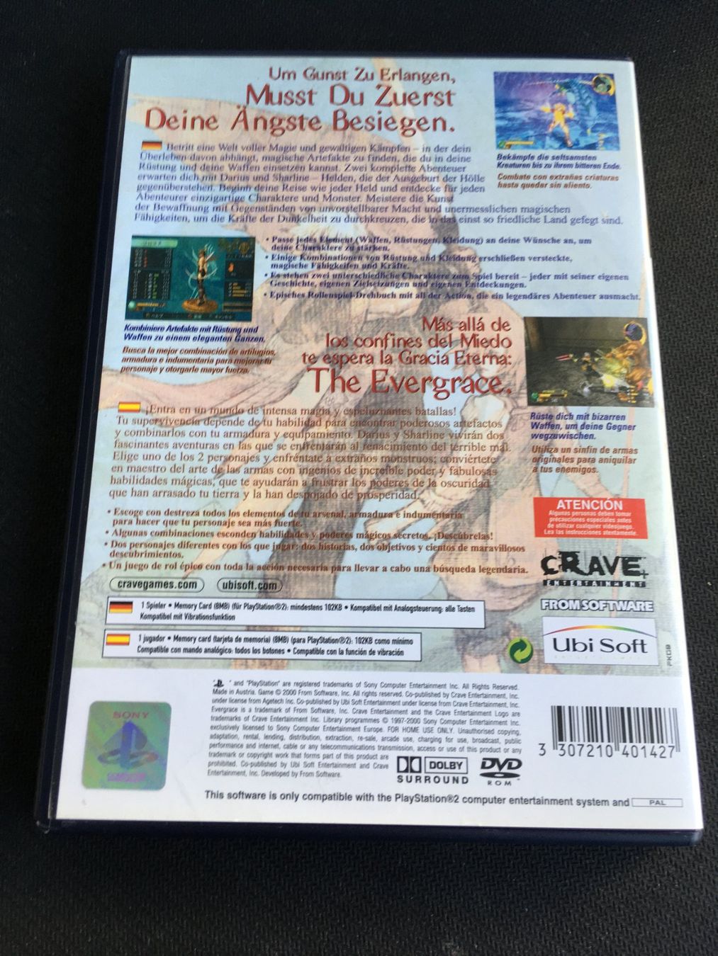 Sony Giochi: Ever Grace -  PS2 / Playstation 2 – Usato da St.Gallen venduto da sjosjo 1