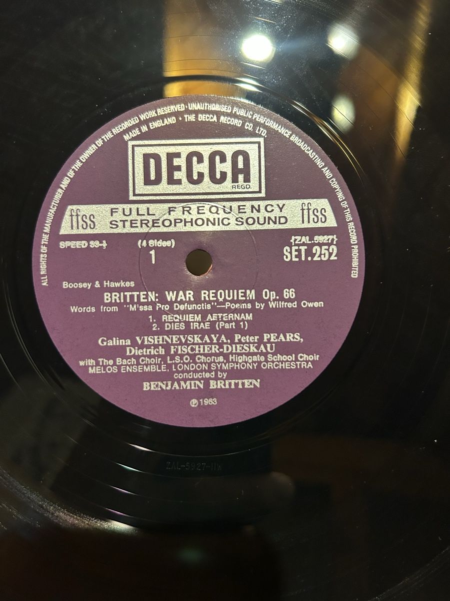 Vinyles: Britten - War Requiem – D'occasion à Haute-Nendaz par Arzak 1