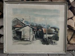 Aquarelle Suisse signée WJ ROCHAT (1920-2004)