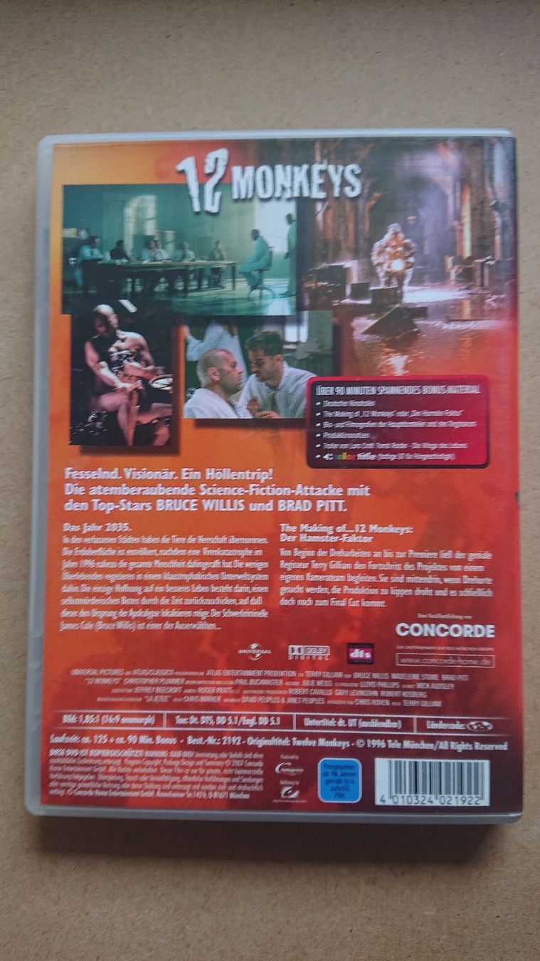 Tutti i DVDs: 12 Monkeys - Remastered  – Usato da Chur venduto da FreakofRarity 1