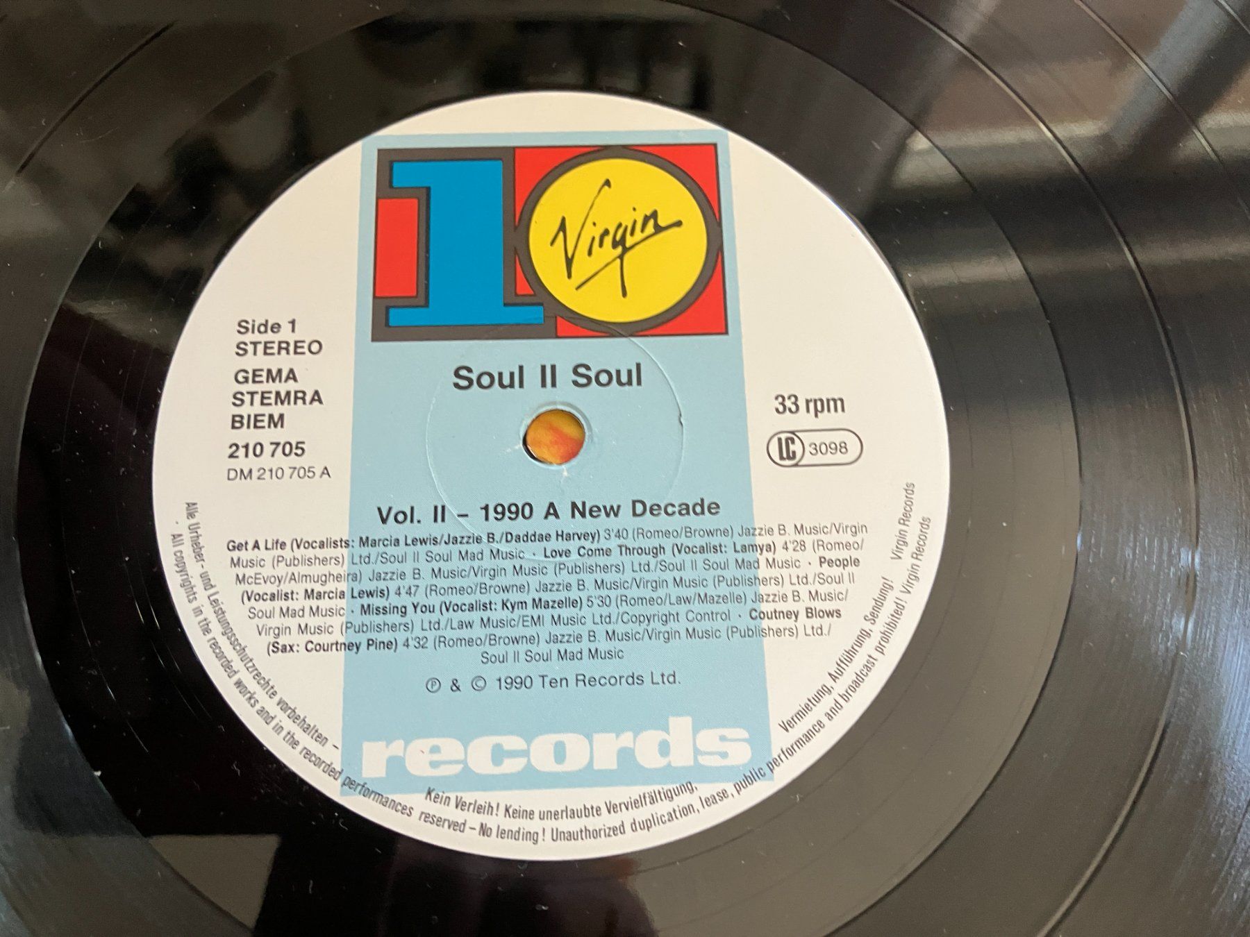 Dischi in vinile: Soul II Soul – Usato da Aarwangen venduto da Jukebox3 5