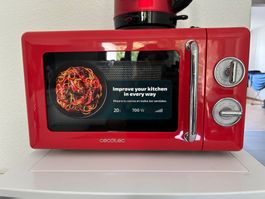 Mikrowelle Cecotec 20L 700W rot