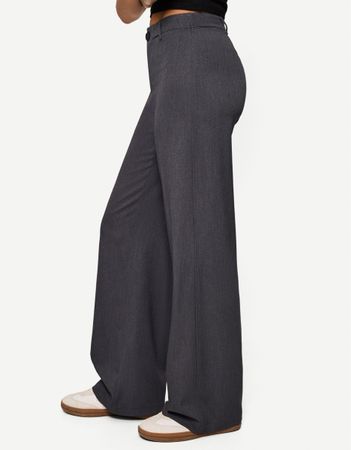 Bershka Anzugshose 36 Dunkelgrau
