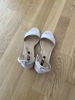 Sandalen beige Kunstleder Grösse 38