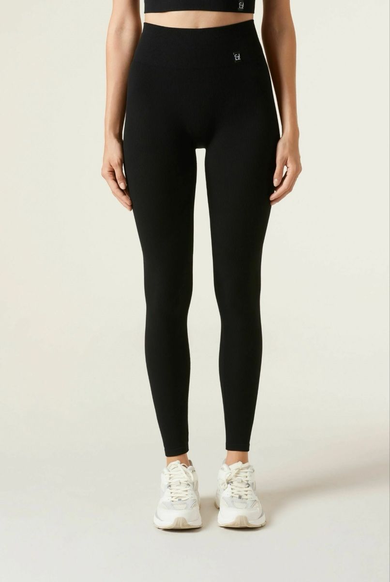 Calzedonia Leggings: Calzedonia Ribbed Seamless Leggings - S – Usato da Bioggio venduto da M.M.O