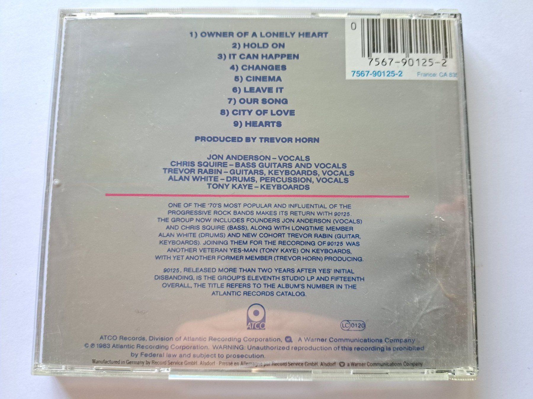 CDs: Cd Yes - 90125 – D'occasion à Pully par bro_n52j 1