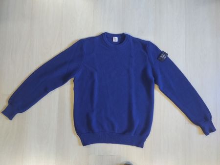 Pull Nautical Club bleu laine et dralon T50 Made in Italy 
