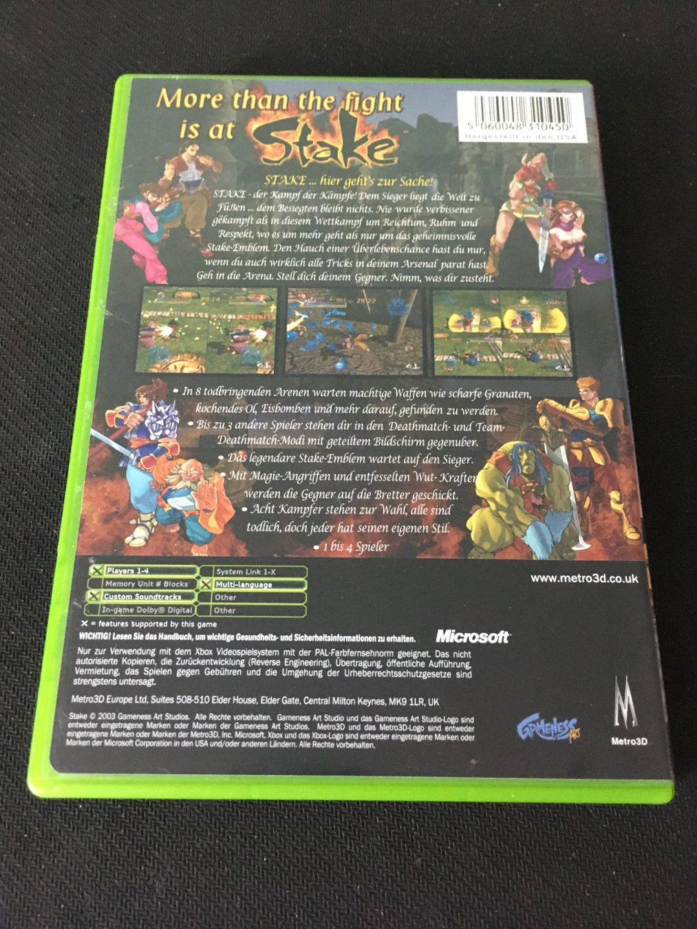 Microsoft Giochi: Stake - Fortune Fighters - Xbox – Usato da St.Gallen venduto da Punktchen01 1