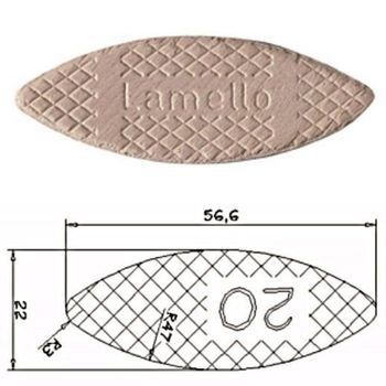 Articoli in legno: Original Lamello Flachdübel 20 Stück – Nuovo (secondo la descrizione) da Pfungen venduto da Famadm 2