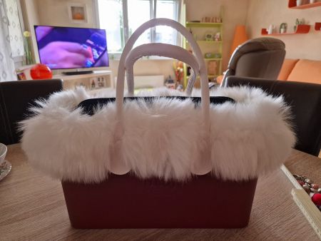 Sac à main de la mère Noël. Magnifique modèle unique