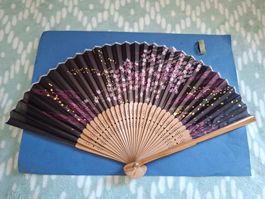 Japanischer Fächer"Sakura at night"/Hand fan/Deco/new!